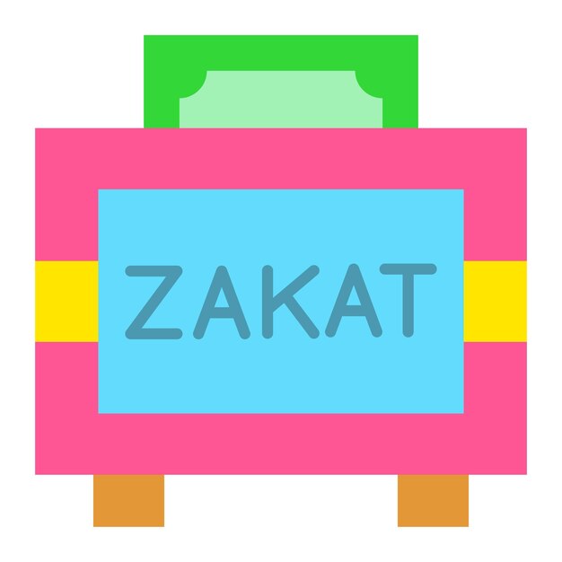 Vettore iconica della zakat