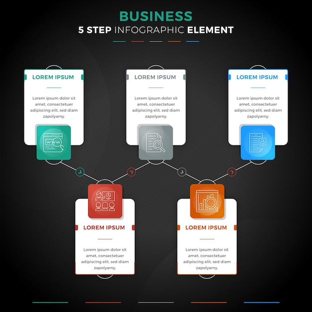 Zakelijk infographic ontwerp in 5 stappen