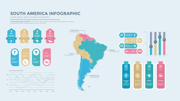 Zakelijk infographic ontwerp met verschillende zakelijke elementen