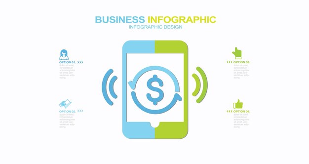 Zakelijk infographic Ontwerp stock illustratie Infographic Vector Financiën Pictogram Bank Financieel