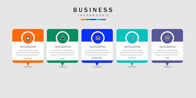 Zakelijk infographic ontwerp