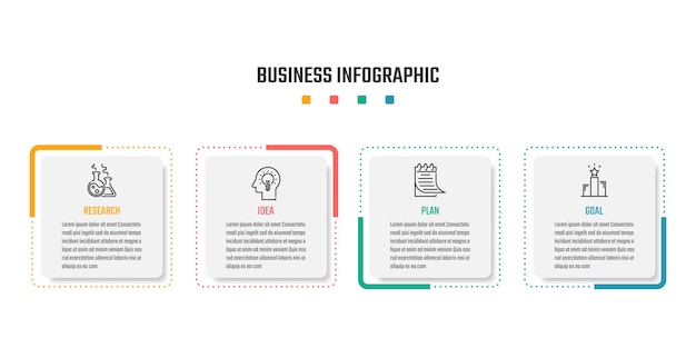 Zakelijk infographic vectorontwerp, informatie