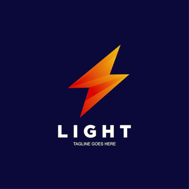 Zakelijk kleurrijk gradiëntontwerp met licht logo