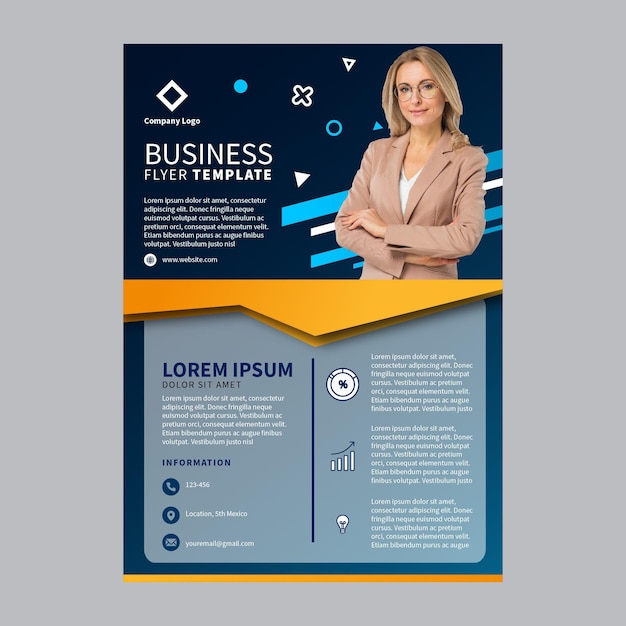 Zakelijke a5 flyer-sjabloon