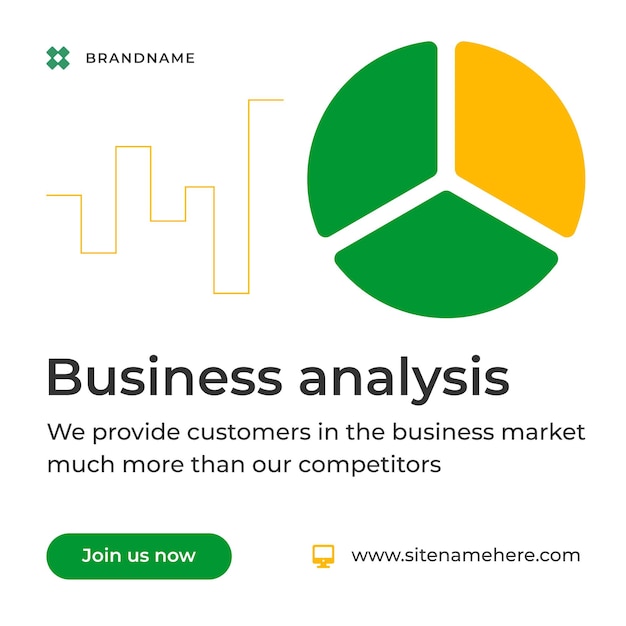 Zakelijke analyse marketing succesvolle strategie ontwikkeling service web post vectorillustratie