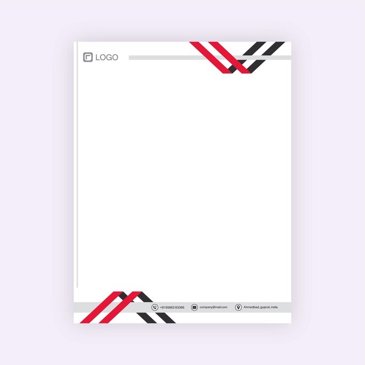 zakelijke briefhoofd ontwerpsjabloon