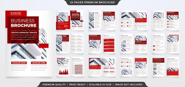 zakelijke brochure bewerkbare bedrijfsprofiel sjabloon flyer en promotie-inhoud