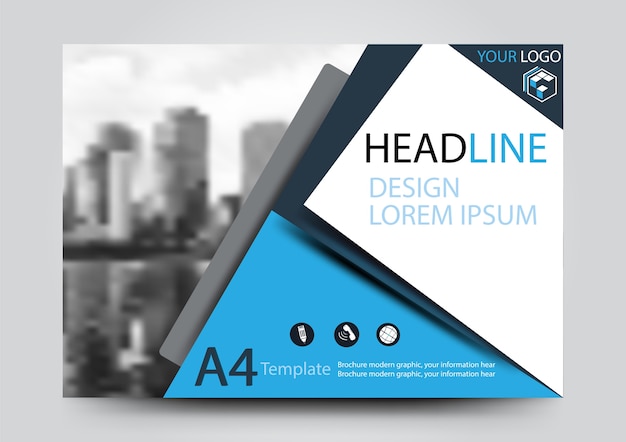 Zakelijke brochure en flyer-sjabloon