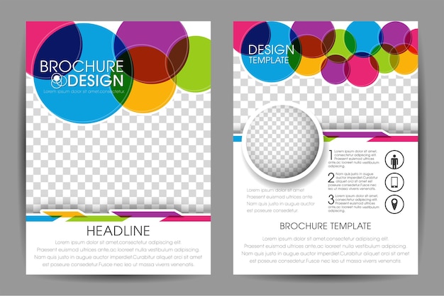Zakelijke brochure flyer ontwerp a4-formaat sjabloon