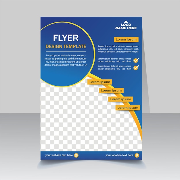 Zakelijke brochure flyer ontwerp a4 sjabloon Vector illustratie eps-bestand