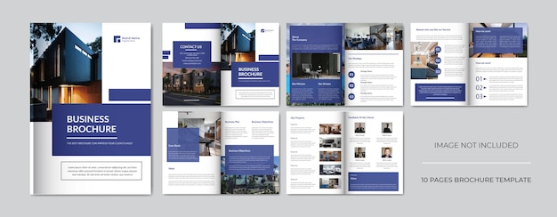 Zakelijke brochure ontwerpsjabloon