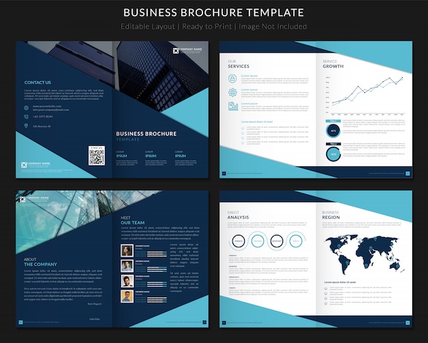 zakelijke brochure sjabloon premium v