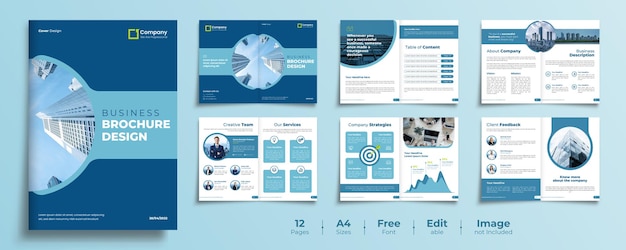 Zakelijke brochure template design