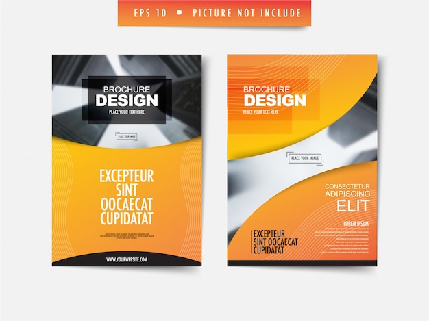 Vector zakelijke brochure