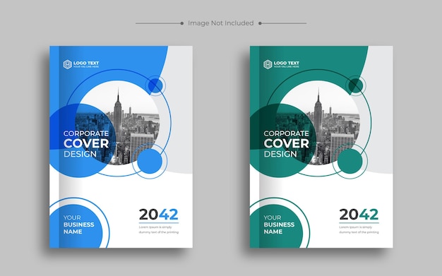 Zakelijke brochureomslag of zakelijke jaarverslag boekomslag ontwerpsjabloon