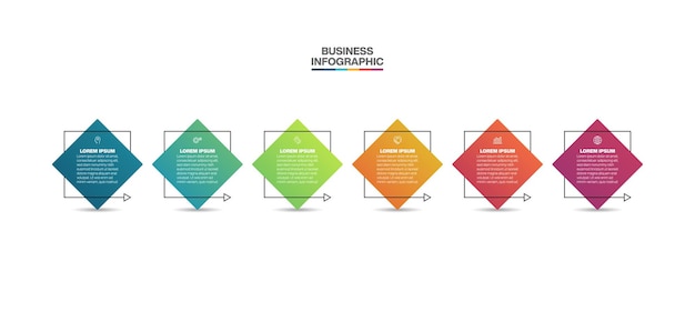 zakelijke data visualisatie tijdlijn infographic sjabloon