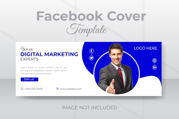 Vector zakelijke facebook cover ontwerpsjabloon