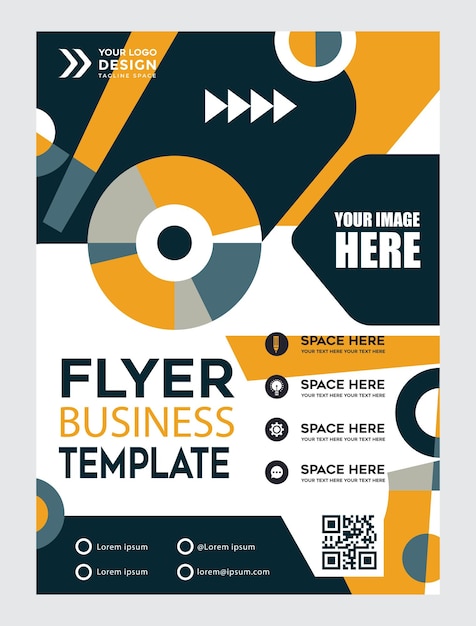 Vector zakelijke flyer moderne ontwerpsjabloon