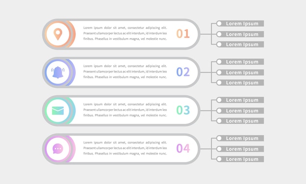 Zakelijke infographic, een architectuurdiagramsjabloon voor organisatie en analyse