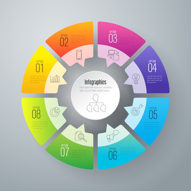 Zakelijke infographic elementen