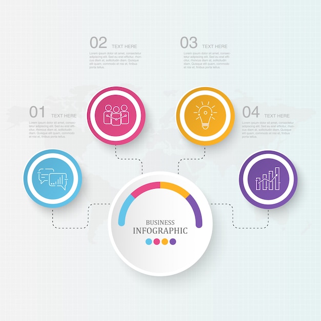 Zakelijke infographic elementen