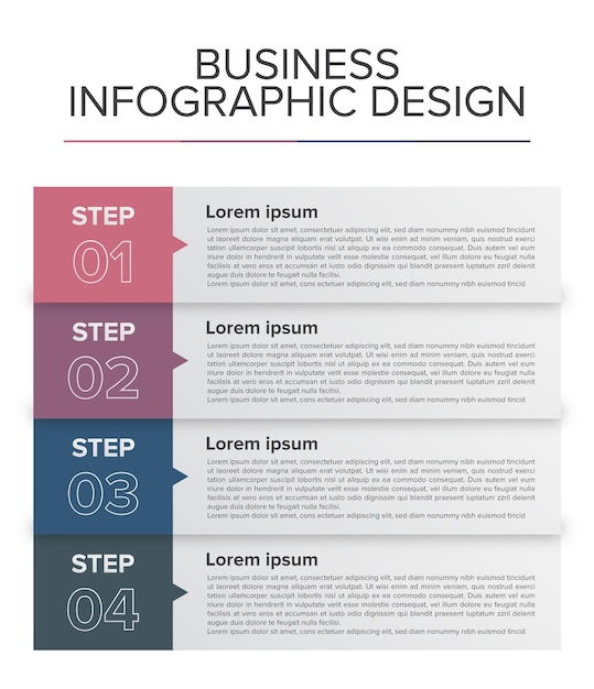 Zakelijke infographic ontwerp platte sjabloon achtergrond