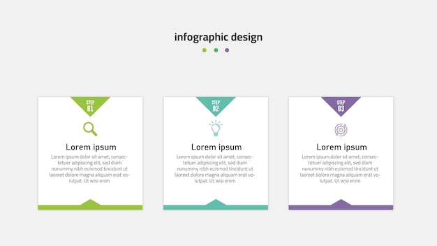 Zakelijke infographic ontwerpelementen stroomdiagram stappen