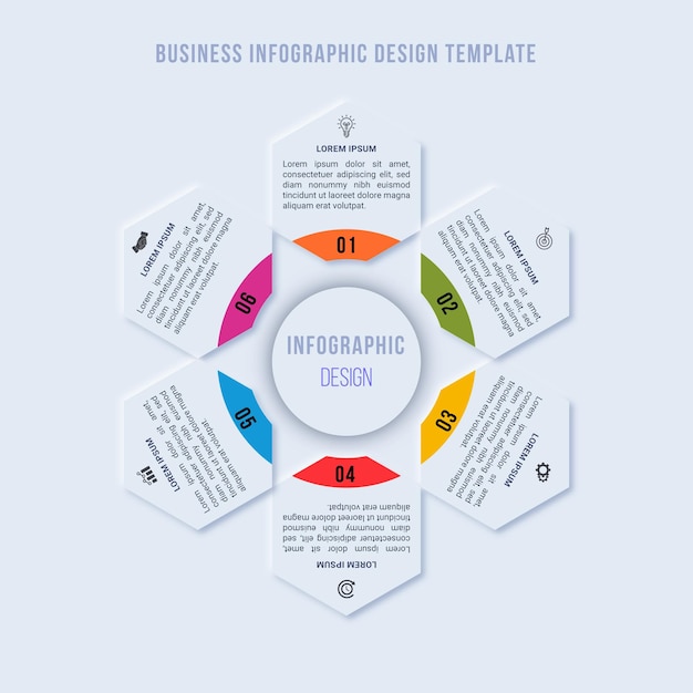 Zakelijke infographic ontwerpsjabloon