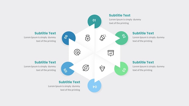 Zakelijke Infographic Presentatie sjabloon Vector illustratie