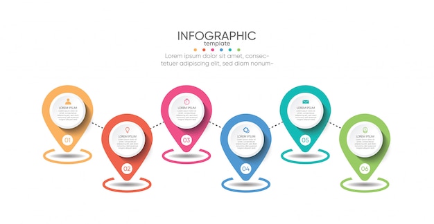 Zakelijke infographic presentatiesjabloon