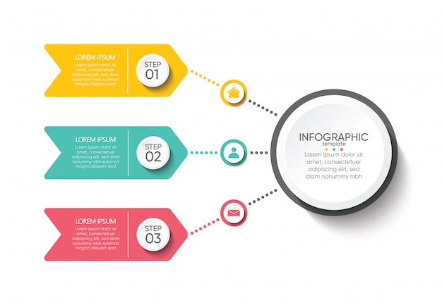 Zakelijke infographic presentatiesjabloon