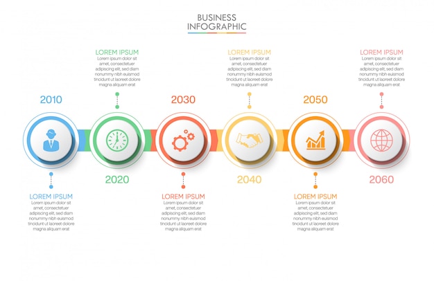 Zakelijke infographic presentatiesjabloon