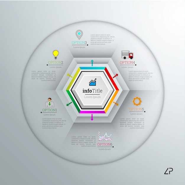 Zakelijke infographic sjabloon elementen