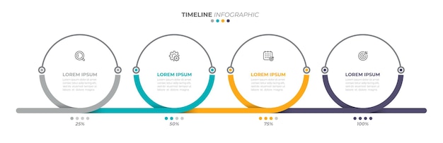 Vector zakelijke infographic sjabloon voor presentatie