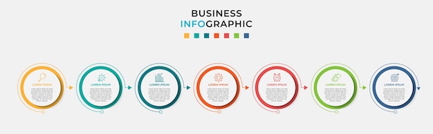 Zakelijke infographic sjabloon