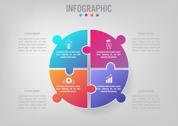 Zakelijke infographic sjabloon