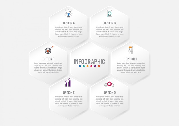 Zakelijke infographic sjabloon