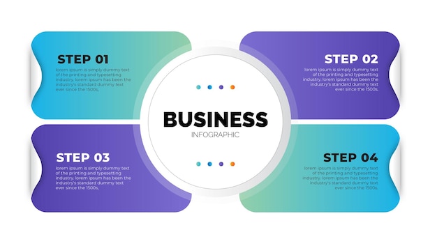 Vector zakelijke infographic sjabloon