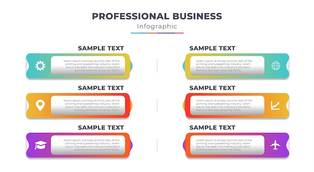 Zakelijke infographic sjabloon