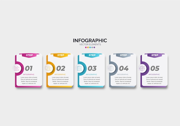 Zakelijke infographic sjabloon