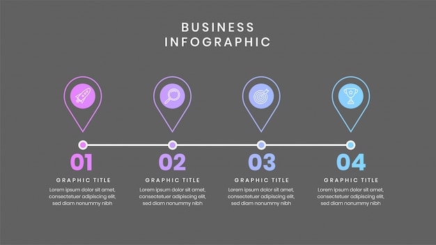 Zakelijke infographic sjabloon