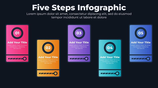 Vector zakelijke infographic stappen of opties