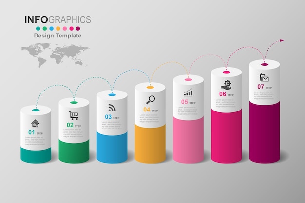 Zakelijke Infographics creatieve afbeelding