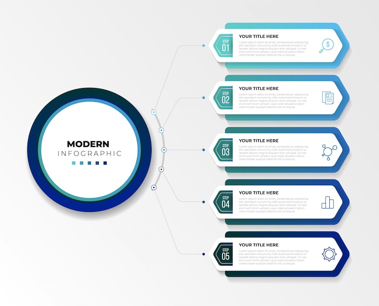 Vector zakelijke infographics illustratie