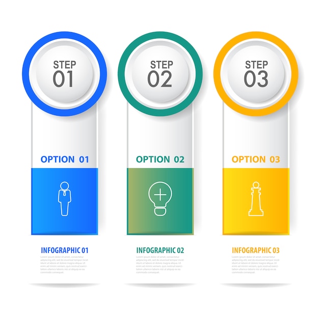 Zakelijke Infographics ontwerpsjabloon illustratie. Vector eps10.