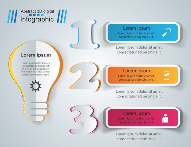 Zakelijke infographics origami stijl