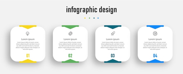 Zakelijke infographics sjabloon