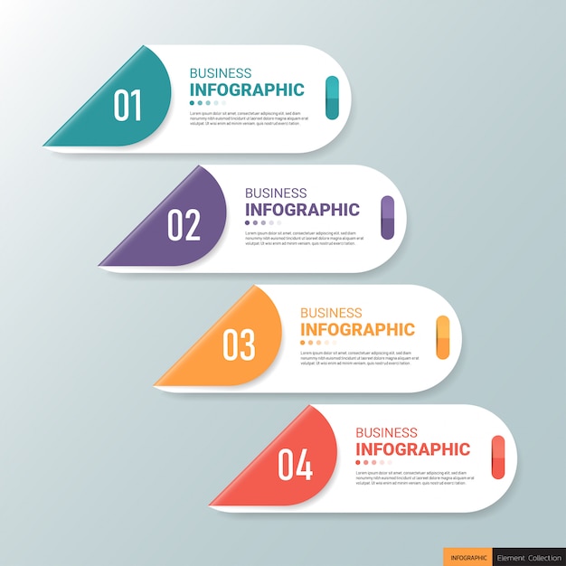 Zakelijke infographics sjabloon.