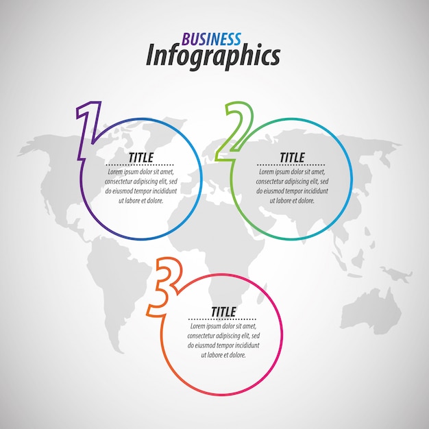 Zakelijke infographics sjabloon