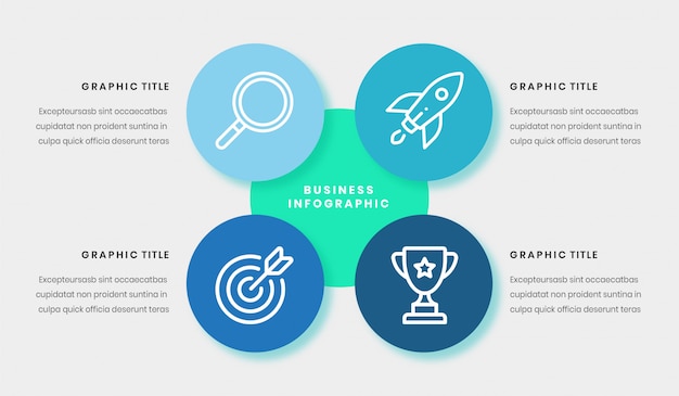 Zakelijke infograpic sjabloon